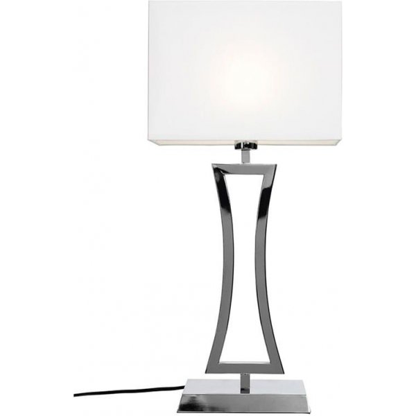 Belgravia bordlampe - Krom/hvit