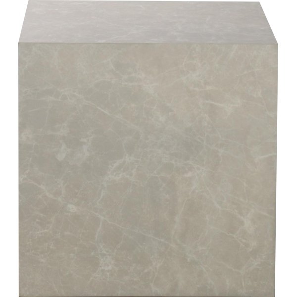 Sofabord kuben 60 x 60 x 60 cm - Beige marmorutseende