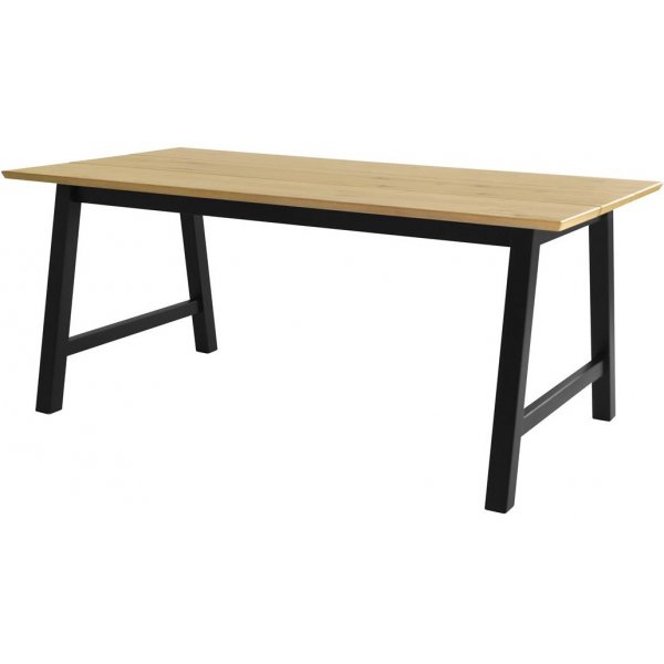 Huntsville Spisebord 180 x 90 cm - Eik/Svart
