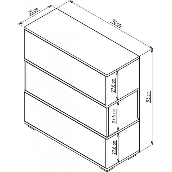 Aris skoskap - Valn�tt/hvit