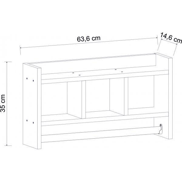 Asya vegghylle antrasitt Asya vegghylle antrasitt