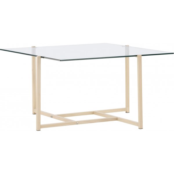Hybrid salongbord 80 x 80 cm - Whitewash