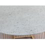 Tiffany Falcon sofabord - Messing / Terrazzo glassplate