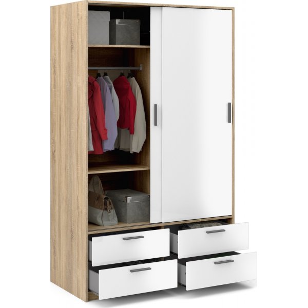 Line garderobe - Eik/hvit Line garderobe - Eik/hvit