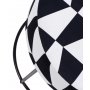Moon Steel puff - Svart/hvit