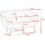 Musslan 2-seters sofa - Brun / krom