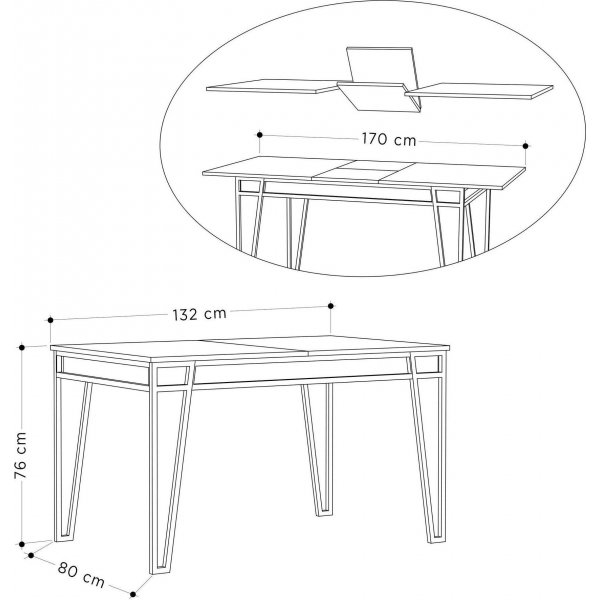 Pal spisebord - Antrasitt Pal spisebord - Antrasitt