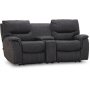 Rom Biosofa - 2-seter recliner (el) i grtt mikrofiberstoff