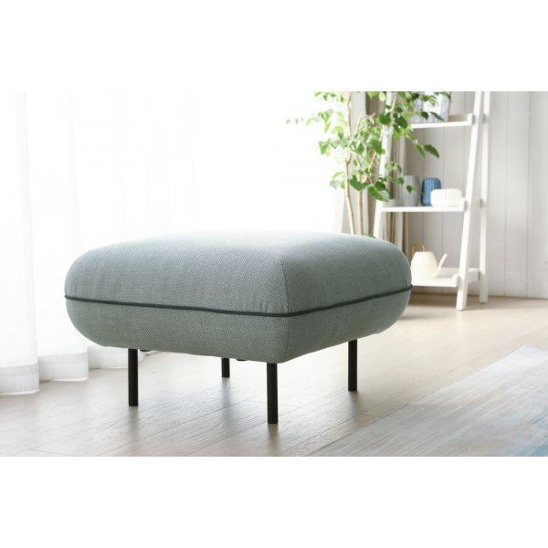 Catta 3-seters sofa med fotskammel - Lysegrøn + Tekstilrens for møbler Catta 3-seters sofa med fotskammel - Lysegrøn + Tekstilrens for møbler