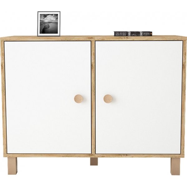 Vilamo skap 35 - Furu/hvit