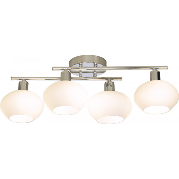 Elba plafond - Krom/Opal hvit