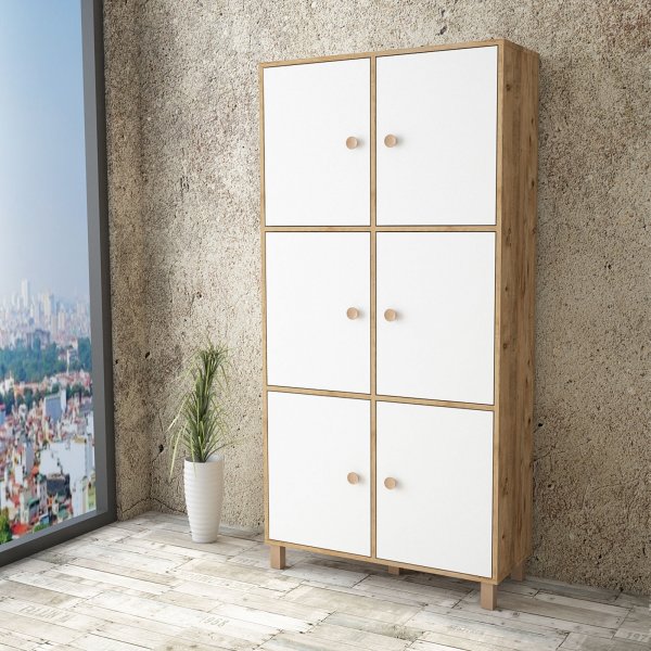 Vilamo skap 61 - Furu/hvit Vilamo skap 61 - Furu/hvit