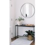 Konsollbord i lerret 100 x 30 cm - Sort