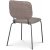 Lokrume stol - Brunt stoff / svart