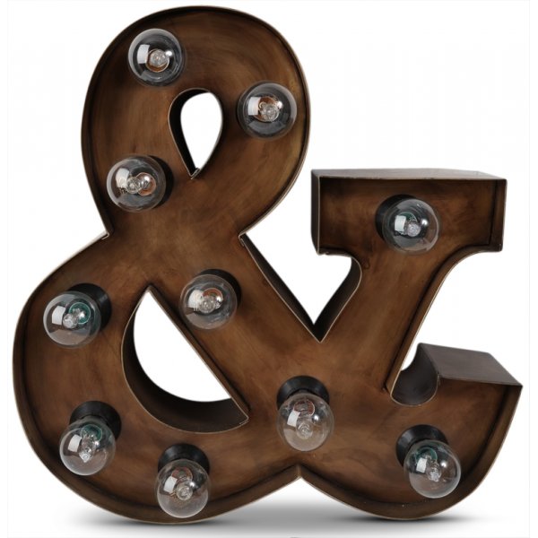 Sirkuslampe (&) H40 cm - Rusty