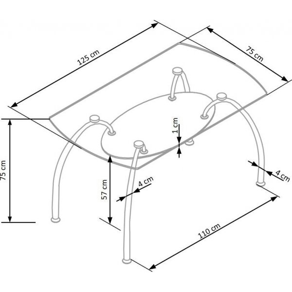 Colin glassbord - transparent