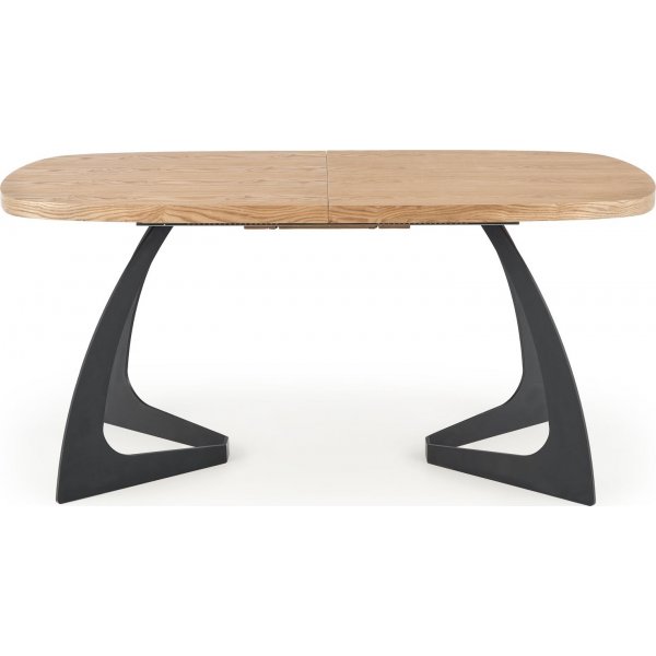 Blackhaven spisebord 90x160-200 cm - Eik/sort