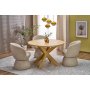 Spisebord naturfarget 120 cm