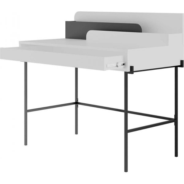 Leila skrivebord - Hvit/antrasitt Leila skrivebord - Hvit/antrasitt
