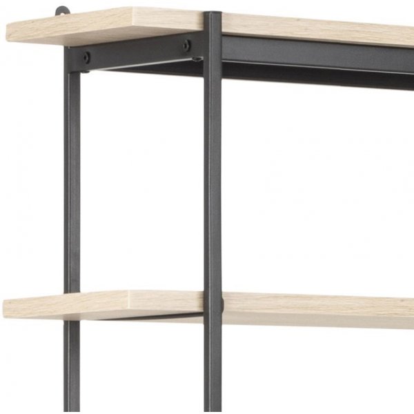 Angus Bokhylle - Svart/whitewash eik Angus Bokhylle - Svart/whitewash eik