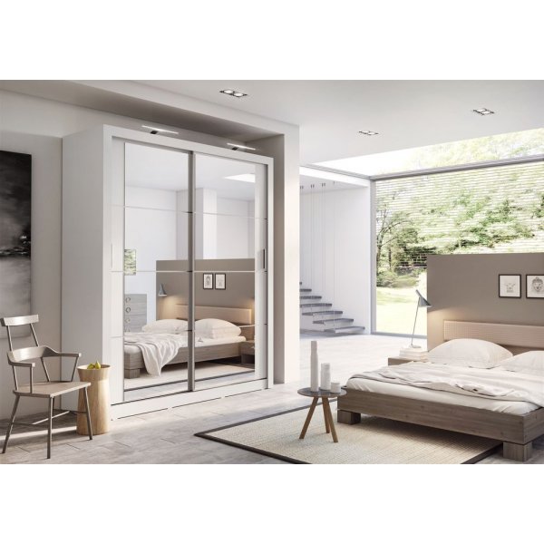 Mervyn garderobe - Hvit