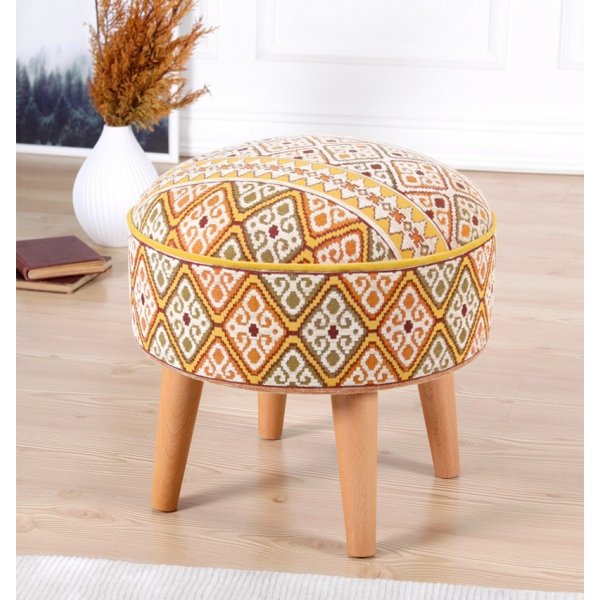 Ulag puff - Gul/oransje