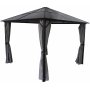 Paviljong Ostia med ordentlig tak - 295x295 cm - Gr