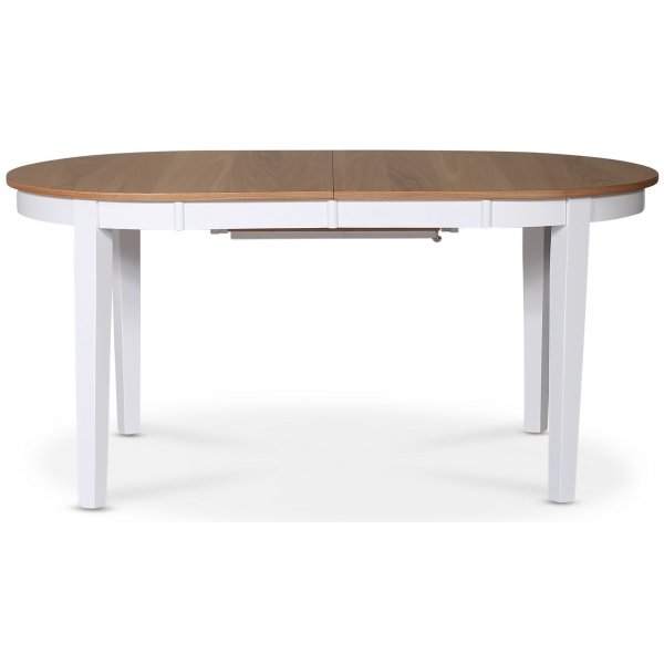 Fårö ovalt spisebord 160/210x90 - Hvit/Eik + Møbelføtter Fårö ovalt spisebord 160/210x90 - Hvit/Eik + Møbelføtter