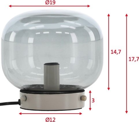 Bollonelie bordlampe - Sort Bollonelie bordlampe - Sort