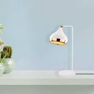 Yildo bordlampe - Hvit/gull