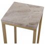 Accent nattbord/pidestall 65 - Matt messing / beige