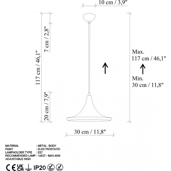 Tom taklampe 3531 - Vintage Tom taklampe 3531 - Vintage