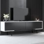 Force TV-stativ - Svart/hvit