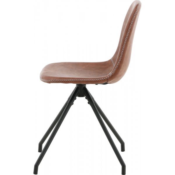 Bridge svingbar spisestol - Brun PU