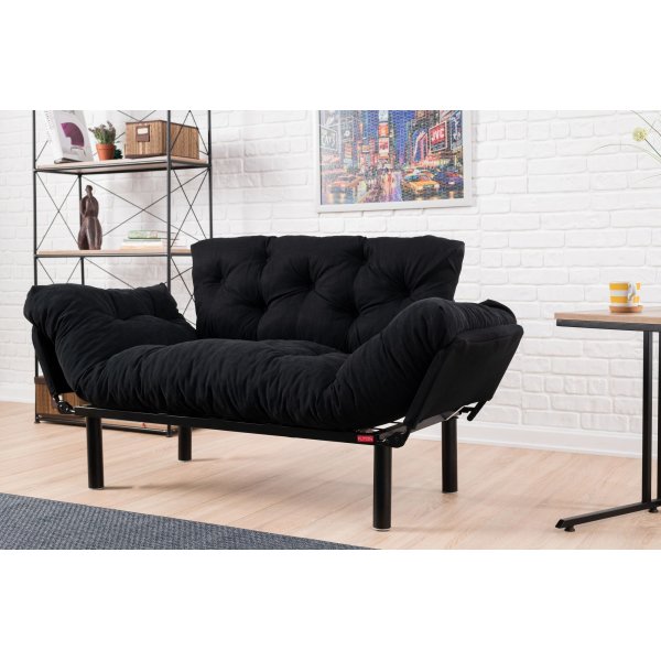 Nitta 2-seters sovesofa - Svart Nitta 2-seters sovesofa - Svart