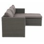 Miami utegruppe sofa med bord - Gr kunstrotting