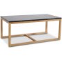 Sydney sofabord 120 - Sort marmor / Oljet eik