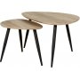 Smokey spillebord 90x60 | 60x40 cm - Gr/svart