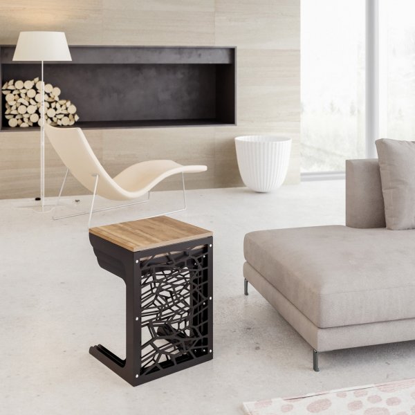 Hare settbord - Svart/valnøtt Hare settbord - Svart/valnøtt