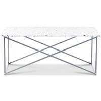 Terrazzo sofabord 110x60 cm - Cosmos Terrazzo & underdel palladium krom Terrazzo sofabord 110x60 cm - Cosmos Terrazzo & underdel palladium krom