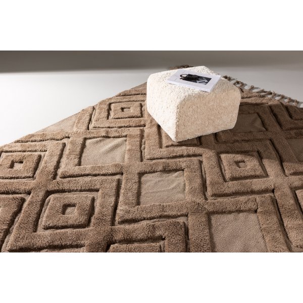 Dahlia ullteppe - Mørkebrunt Dahlia ullteppe - Mørkebrunt