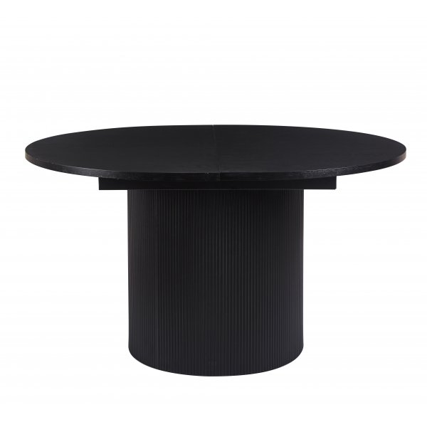 Astrid rundt spisebord uttrekkbart Ø140 cm til 180 cm - Sortbeiset eik Astrid rundt spisebord uttrekkbart Ø140 cm til 180 cm - Sortbeiset eik