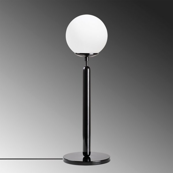 King bordlampe, opal - Svart