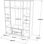 Home garderobe 2 - Antrasitt/gr