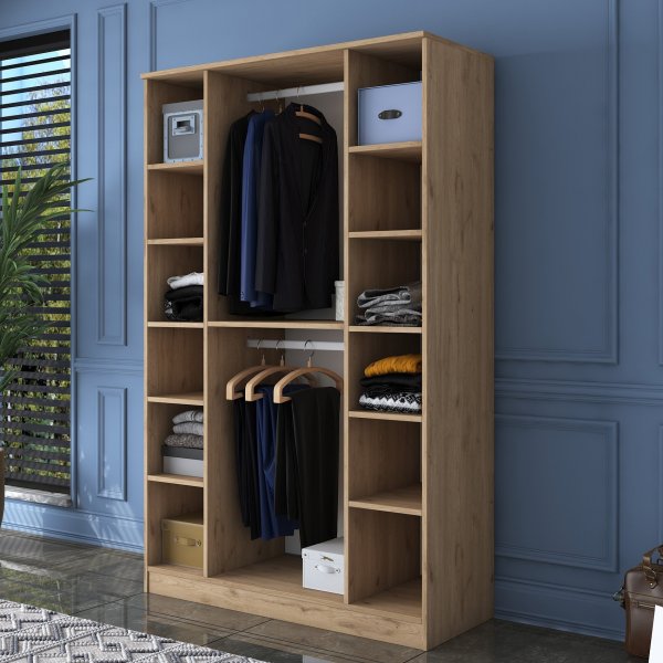 Baden garderobe 16 - Valnøtt/hvit Baden garderobe 16 - Valnøtt/hvit