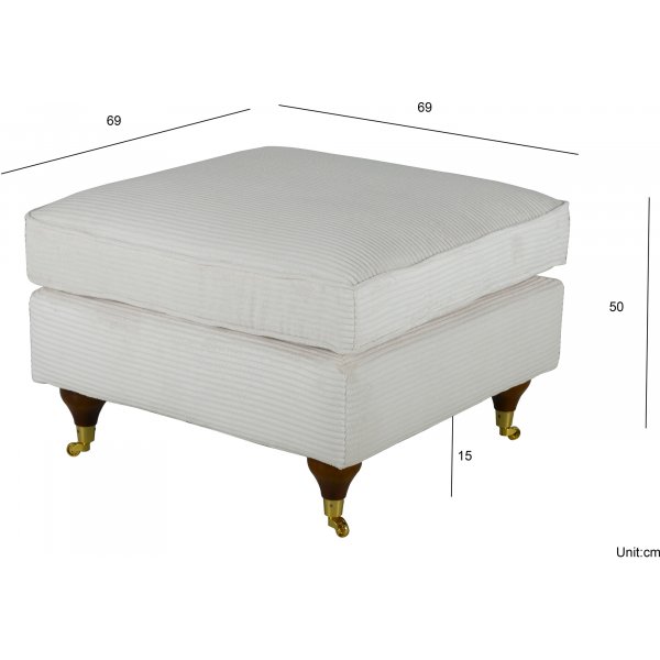 Howard Spirit fotskammel - Beige (Manchester)