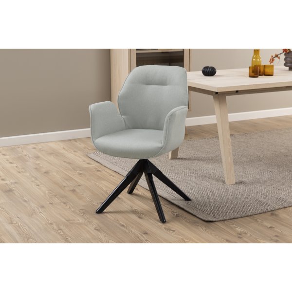 Aura lenestol - Lys grå/svart Aura lenestol - Lys grå/svart