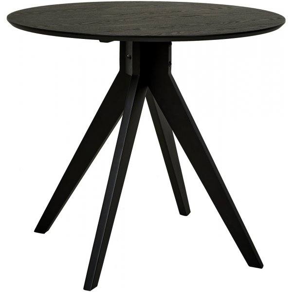 Heby rundt spisebord 90 cm - Svartbeiset ask