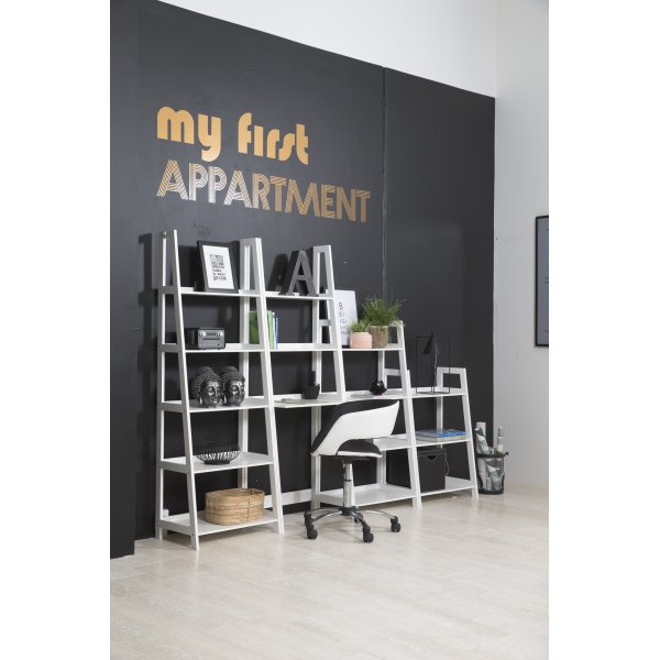 Wally stigehylle 95 cm - Hvit