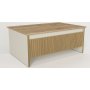 Sion salongbord 90 x 60 cm - Beige/gull/valntt